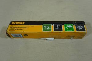 lot 177 image: DeWalt 15GA 2 DA Style Galvanized Angled Finish Nails