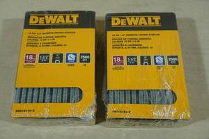 lot 179 image: 2 DeWalt 18GA 14 Narrow Crown Staples