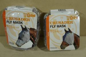 lot 250 image: 2 Cashel Crusader Fly Masks -Horse, Standard and Long Nose
