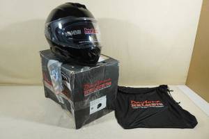 lot 297 image: Daytona DOT Detour Full Face Motorcycle Helmet -Medium, Hi-Gloss Black