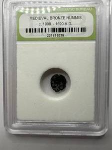 Genuine Medieval Bronze Coin c.1000-1690AD