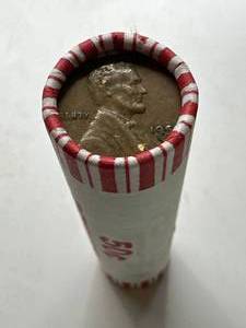 Unsearched Roll of Wheat Pennies