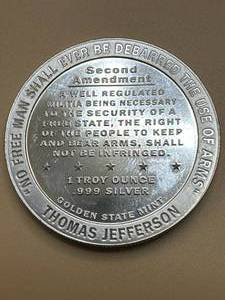 1oz .999 Silver 2nd Amendment Round
