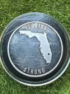 1oz .999 Silver Florida Strong Hurricane Coin