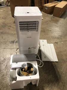 Vissani 5,000 BTU 115-Volt Portable Air Conditioner with Dehumidifier Mode and Remote in White    Customer Returns See Pictures