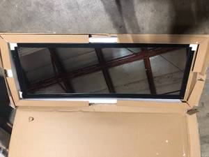51.2 in. x 17.7 in. Modern Rectangle Framed Door Mirror Customer Returns See Pictures