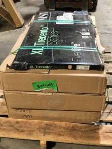 Lot  4 boxes of A&A Surfaces Encaustic Baroque Stamp MIL x 12 in. W x 35 in. L Click Lock Waterproof Vinyl Tile Flooring (27.3 sqftcase)