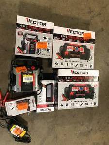 Lot of Assorted Vector Portable Power Stations Various Sizes and Conditions  Customer Returns See Pictures
