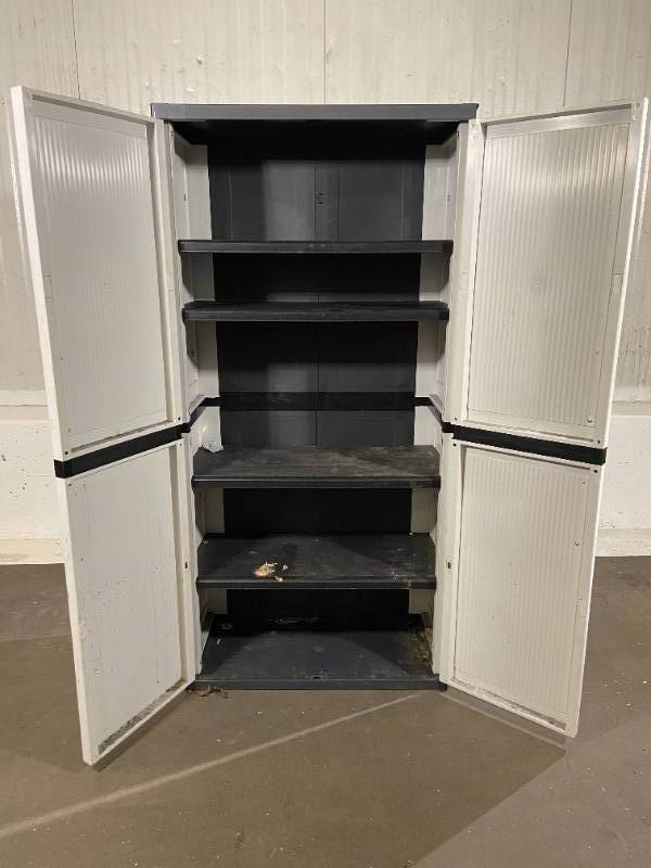 Sold at Auction: Workforce Plastic Storage Cabinet