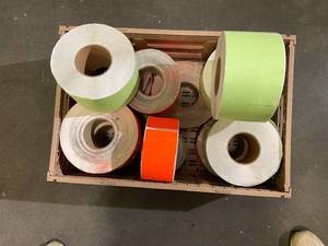 lot 90 image: Orange and Green Peel and Stick Labels
