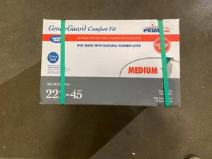 lot 98 image: New box of Size Medium Nitril Powder Free Exam Gloves