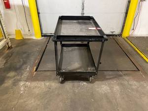 lot 148 image: Rolling Cart with 2 Shelves