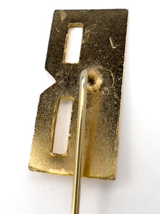 lot 65 image: B,  Yellow Base Metal Stick Pin With Clutch..