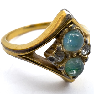 lot 118 image: Set of four Fashion Yellow Base Metal Rings
