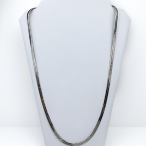 lot 90 image: Sunstone Italian Made Sterling Silver Herringbone Chain.