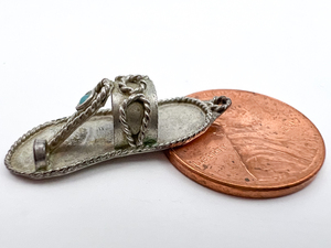 lot 80 image: Sandal, Unknown Maker, Sterling Silver HAND MADE Charm.