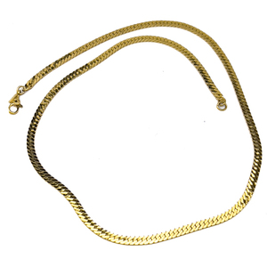 lot 156 image: Monet Yellow Base Metal Herringbone Chain.