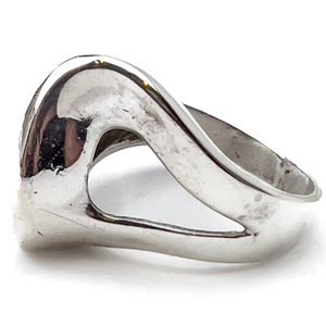 lot 185 image: Unknown Maker, Sweeping S Curve Sterling Silver Ring. Size 6.75 - 7.