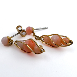 lot 159 image: 3 (three) pairs of earrings (no maker marks) Base Metal Dangle Earrings. Colorful Beads