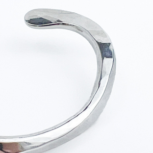 lot 178 image: Incredible HAND WROUGHT Sterling Silver Cuff Bracelet.