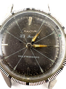 lot 12 image: Mens Bulova E16700 M3 stainless steel Automatic Watch. Starts up when wound.