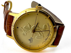 lot 22 image: Ladys Lorus Y481-1730, DISNEY MICKEY MOUSE yellow Quartz Analog watch. New Battery