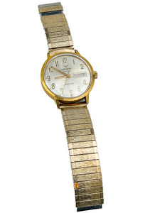 lot 29 image: Mens Wittnauer Geneve Yellow Stainless Steel & Base Metal Automatic Watch. Working when wound.
