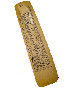 lot 33 image: Ladys Brite VINTAGE NOS #051, Decorative Pattern Yellow stainless steel Stretch Watch Band