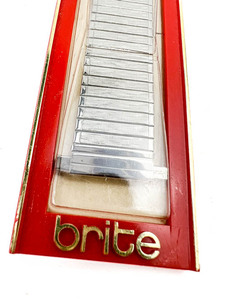 lot 41 image: NOS Mens Brite Slim-Flex, VINTAGE #B-58 White stainless steel Stretch Watch Band