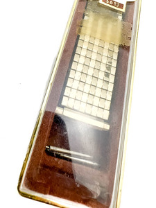 lot 48 image: NOS Mens Vogue Strap Vougeflex, VINTAGE Yellow stainless steel Stretch Watch Band .