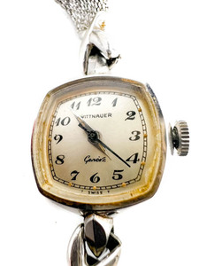 lot 58 image: Ladys Wittnauer VINTAGE Cushion Shaped Case 10k RGP Mechanical Watch. Working when wound.