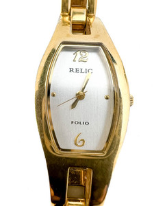 lot 76 image: Ladys Relic ZR33407 gold tone stainless steel & base metal Quartz Analog watch. New Battery