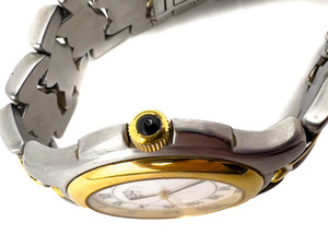 lot 86 image: Mens ESQ yellow and white stainless steel and base metal Quartz Analog watch. New Battery