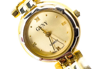 lot 91 image: Ladys GVNY K406-9 yellow stainless steel and base metal Quartz Analog watch. New Battery Installed