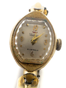 lot 135 image: Ladys Waltham 21J silver dial yellow stainless steel and base metal Mechanical Watch. NOT WORKING
