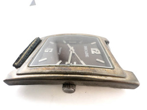 lot 156 image: Decade brown dial 31597 white stainless steel and base metal . New Battery Installed