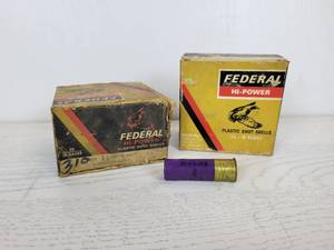 lot 583 image: 32 Rounds of 1-18 oz. 4 Shot 16 Gauge Shotgun Shells