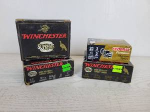 lot 587 image: 34 Rounds of Winchester and Federal Turkey Load Shotgun Shells