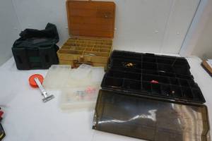3 Fishing Tackle Boxs with some tackle