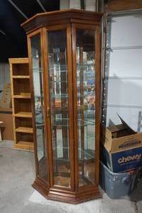 Glass Curio cabinet with lighting