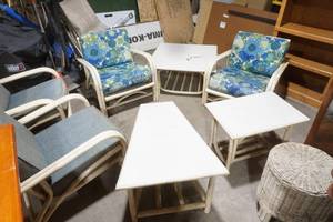 8 Piece Bamboo Patio set