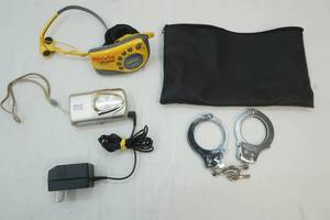 Hand Cuffs, Walkman, Camera