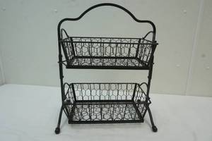 Double Metal FruitVeggie holding basket