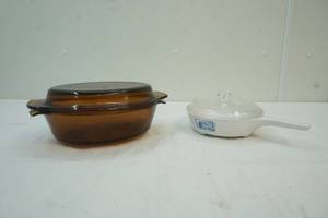 Anchor Hocking cookware, small pan with lid