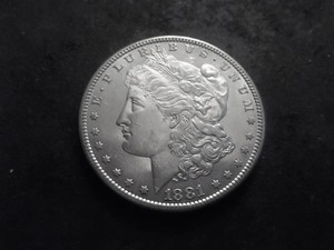 lot 7 image: 1881 S Morgan Silver Dollar