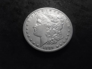 lot 19 image: 1889 S Morgan Silver Dollar