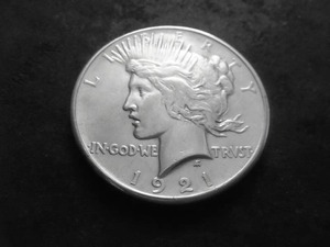 lot 41 image: 1921 Peace Silver Dollar