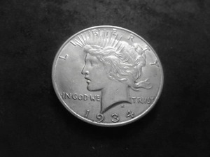 lot 50 image: 1934 D Double Die Peace Silver Dollar