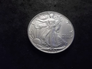 lot 55 image: 1943 Walking Liberty Half Dollar