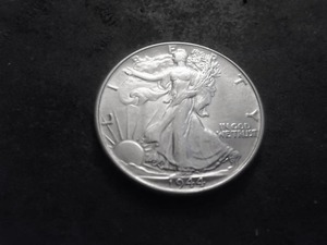 lot 56 image: 1944 Walking Liberty Half Dollar
